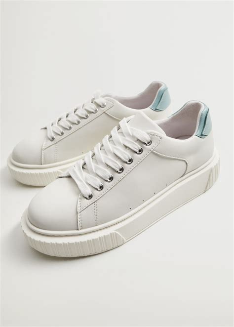 unique white sneakers.